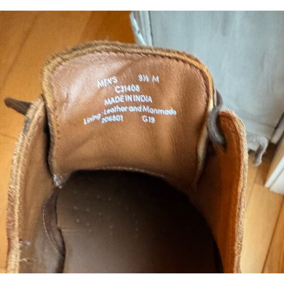 Cole Haan Leather Oxford Plain Toe Shoes Franklin Light Roast Men's Sz 9.5M - Picture 8 of 9